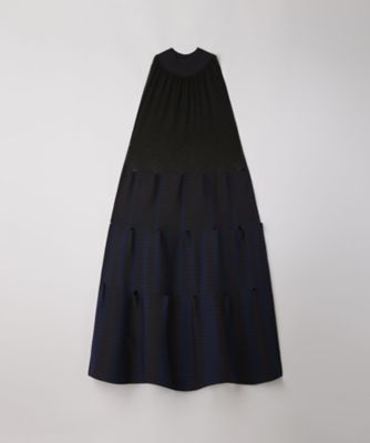 TERRACED LUCENT SLEEVELESS DRESS 6S